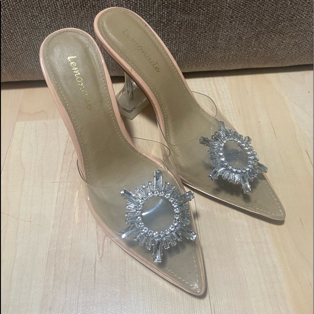Clear heels